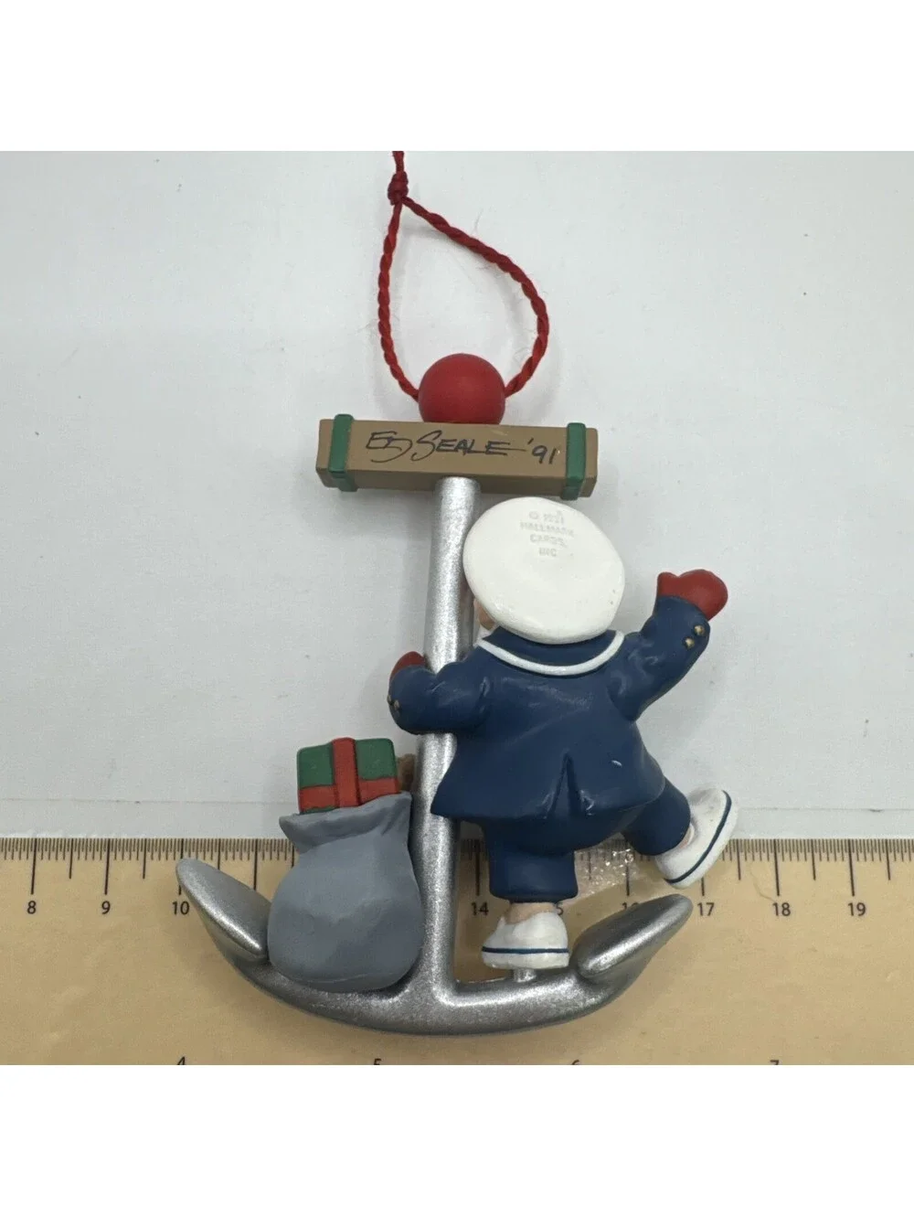 Hallmark Keepsake Ornament - Santa Sailor Sculptured By Ed Seale 1991 In Box